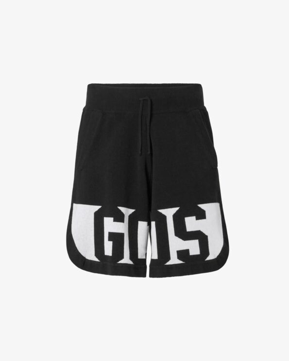 GCDS BLACK LOW BAND BERMUDA