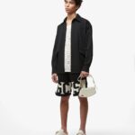 GCDS BLACK LOW BAND BERMUDA