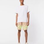 GCDS LIGHT BROWN LOW BAND BERMUDA