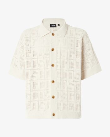 GCDS MONOGRAM MACRAMÈ SHIRT