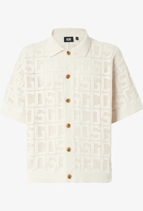 GCDS MONOGRAM MACRAMÈ SHIRT