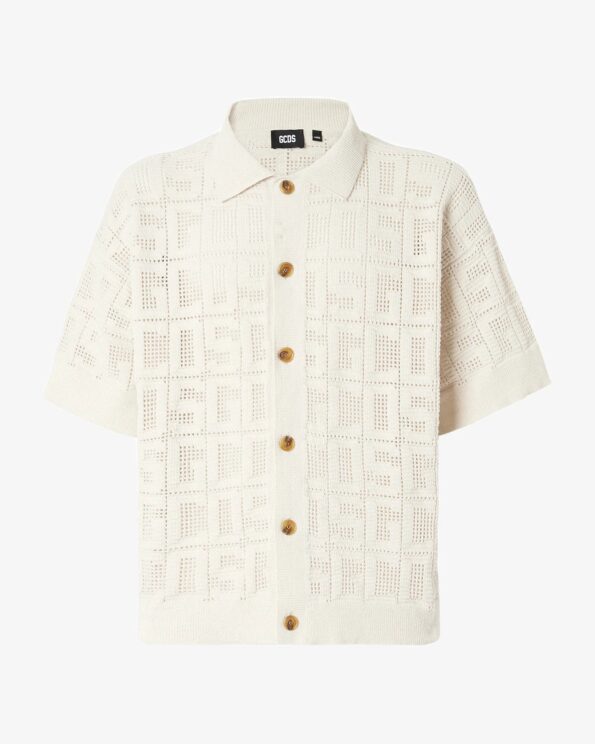 GCDS MONOGRAM MACRAMÈ SHIRT