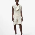GCDS MONOGRAM MACRAMÈ GILET