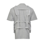 GREY MESH POCKETS HARNESS T-SHIRT