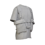GREY MESH POCKETS HARNESS T-SHIRT
