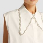 ANOUKI WHITE COTTON CHELSEA BLOUSE