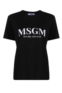 MSGM BLACK T-SHIRT