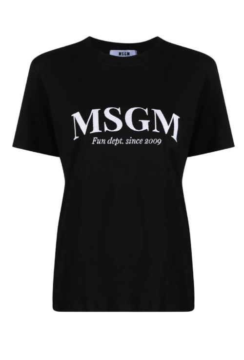 MSGM BLACK T-SHIRT