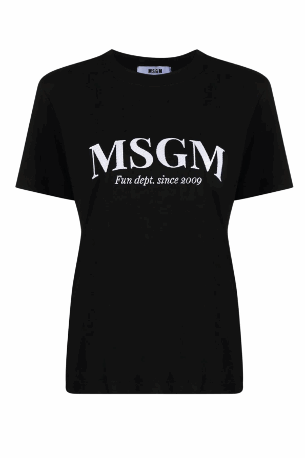 MSGM BLACK T-SHIRT