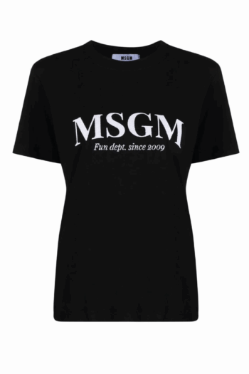 MSGM BLACK T-SHIRT