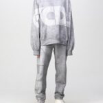 GCDS OVERDYED ROUND LOGO OVERSIZED SWEATSHIRT