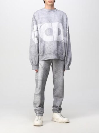 GCDS OVERDYED ROUND LOGO OVERSIZED SWEATSHIRT