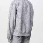 GCDS OVERDYED ROUND LOGO OVERSIZED SWEATSHIRT
