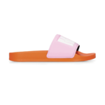 WOMAN’S ORANGE AND PINK SLIDE