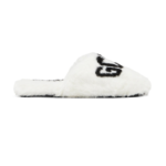 GCDS FUR LOGO SLIPPERS