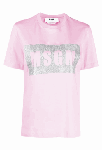 MSGM Light pink cotton T-shirt