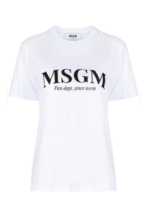 MSGM WHITE T-SHIRT