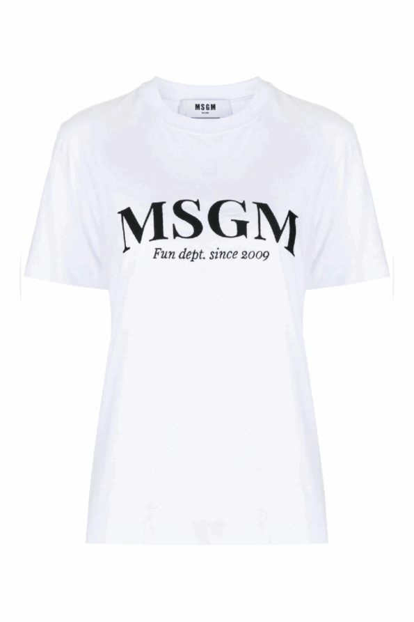 MSGM WHITE T-SHIRT