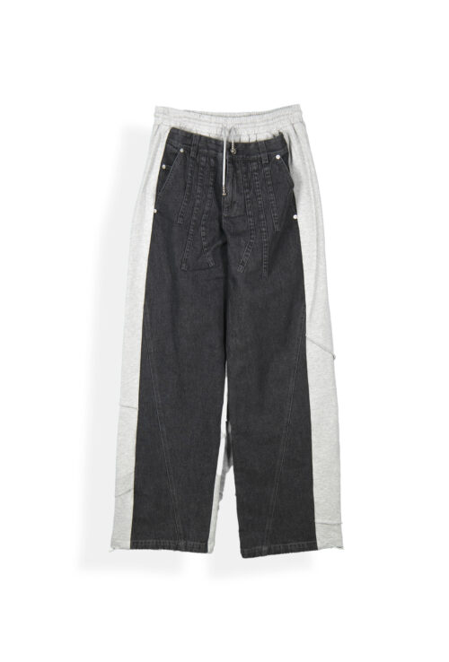 PRIVATE POLICY 2-IN-1 DENIM SWEATPANTS