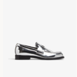 GCDS SILVER WIRDO MIRROR LOAFERS