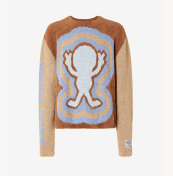 GCDS WIRDO FUZZY JACQUARD SWEATER