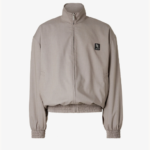 GCDS GREY OVERSIZED TAILORING CANVAS TRACK JACKET