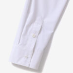 BESFXXK WHITE ASYMMETRIC RUFFLE BLOUSE