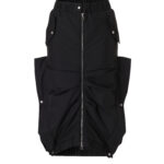 BESFXXK BLACK WAVY BOMBER SKIRTS