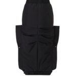 BESFXXK BLACK WAVY BOMBER SKIRTS