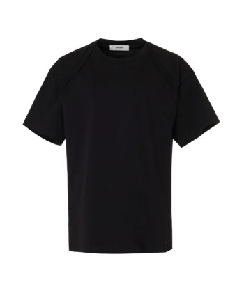 BESFXXK BLACK INFANT NECK JERSEY OVERSIZED T SHIRTS