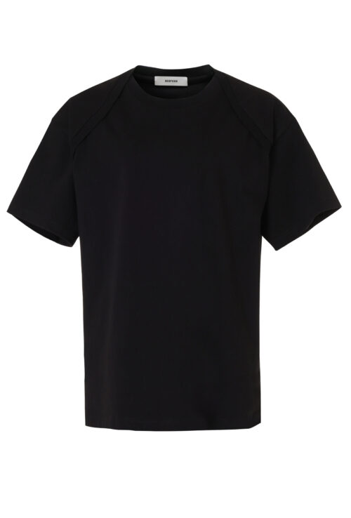 BESFXXK BLACK INFANT NECK JERSEY OVERSIZED T SHIRTS