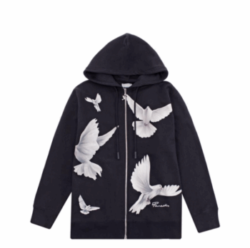 3.PARADIS ZOE FREEDOM DOVES ZIP HOODI