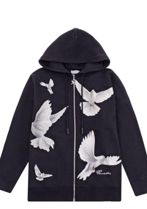 3.PARADIS ZOE FREEDOM DOVES ZIP HOODI