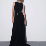 [S- SK001SS23] PLEATED MAXI DRESS (S)