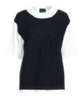 Jejia JEAN KNIT T-SHIRT,JEAN KNIT T-SHIRT