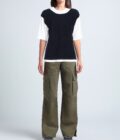 Jejia JEAN KNIT T-SHIRT,JEAN KNIT T-SHIRT