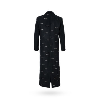 ACT NO1 METAL MONOGRAM OVERCOAT