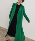 SHEIKHA MINIMAL LONG TRENCH