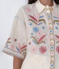 ETNODIM Linen shirt with floral embroidery Veselka,Linen shirt with floral embroidery Veselka,Linen shirt with floral embroidery