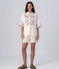 ETNODIM Linen shirt with floral embroidery Veselka,Linen shirt with floral embroidery Veselka,Linen shirt with floral embroidery