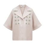 ETNODIM Gray linen casual shirt Bessarabiya