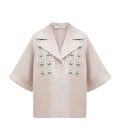 ETNODIM Gray linen casual shirt Bessarabiya,Gray linen casual shirt Bessarabiya
