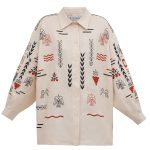 ETNODIM Beige linen embroidered shirt SLOVO