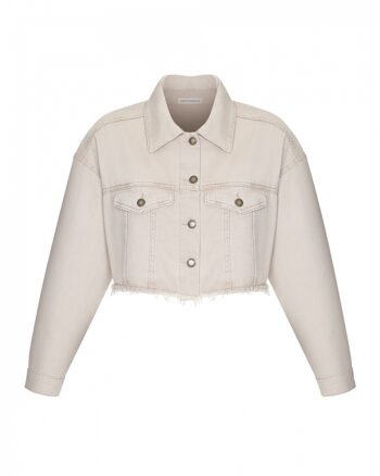 Arapkhanovi Cropped denim overshirt
