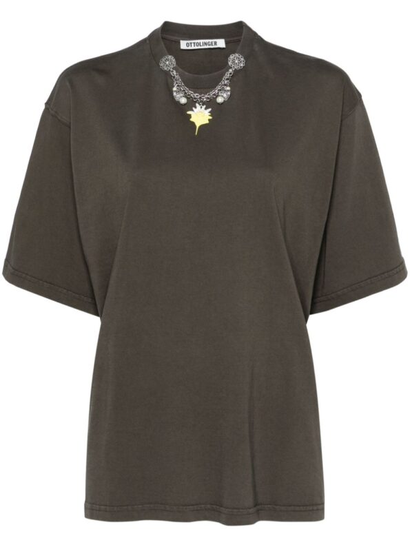 OTTOLINGER Distressed Oversized T-Shirt,Distressed Oversized T-Shirt