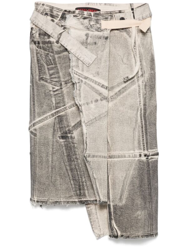 OTTOLINGER Denim Wrap Skirt,Denim Wrap Skirt