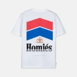 CHEVRON T-SHIRT WHITE RED