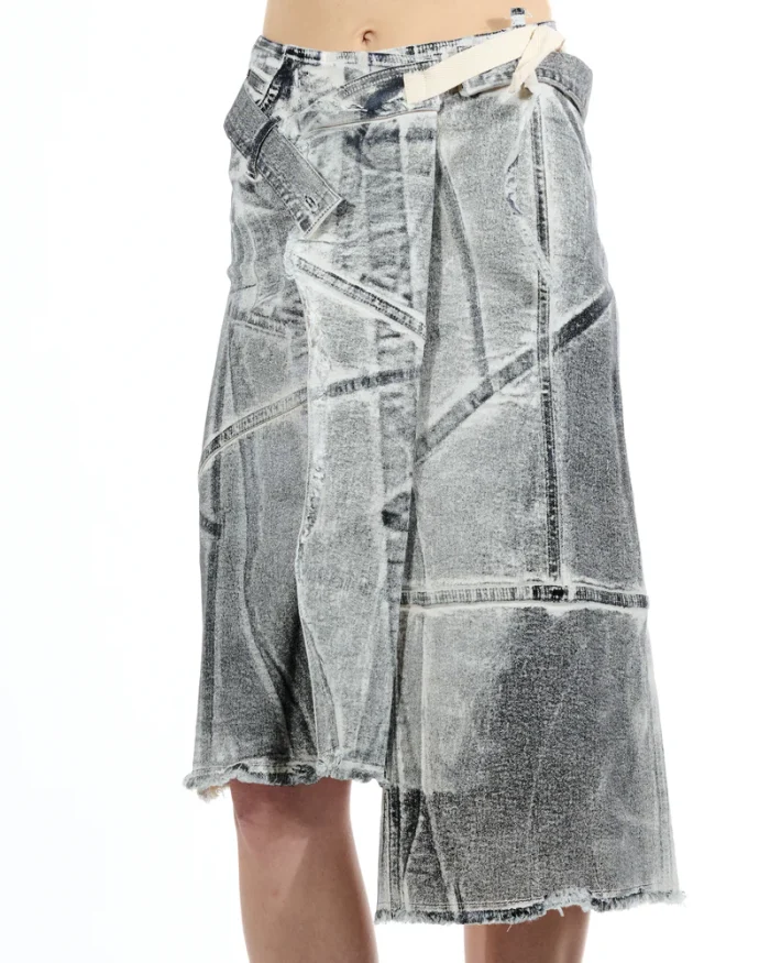 OTTOLINGER Denim Wrap Skirt,Denim Wrap Skirt