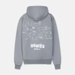 MAPA HOODIE VINTAGE LIGHT GREY MIDDLE EAST