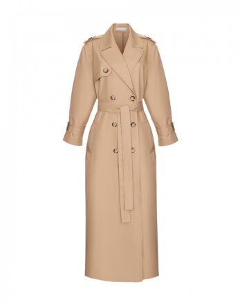 Arapkhanovi Logomania trench coat beige